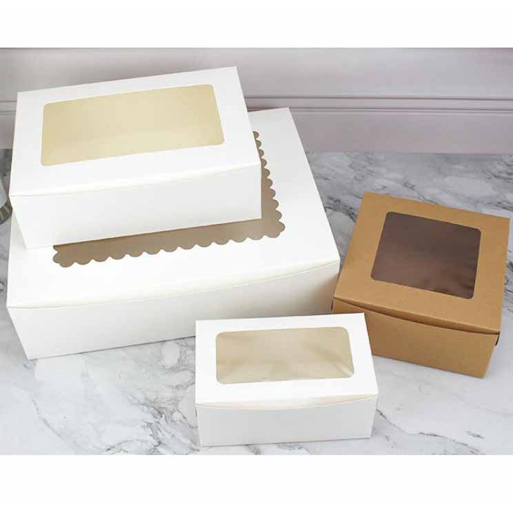 Kraft Paper Muffin Cake Box 2/4/6 Grids Cup Cake Egg Tart Xue Meiniang