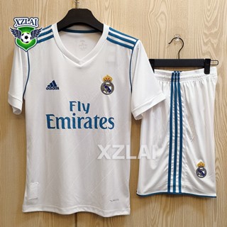 2017 18 Real Madrid 7 RONALDO Home Youth Long Sleeve Soccer Jersey