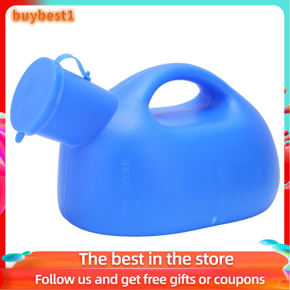 Buybest1 2000ml Male Bed Urinal Pee Bottle Holder with Tube for Old Man
