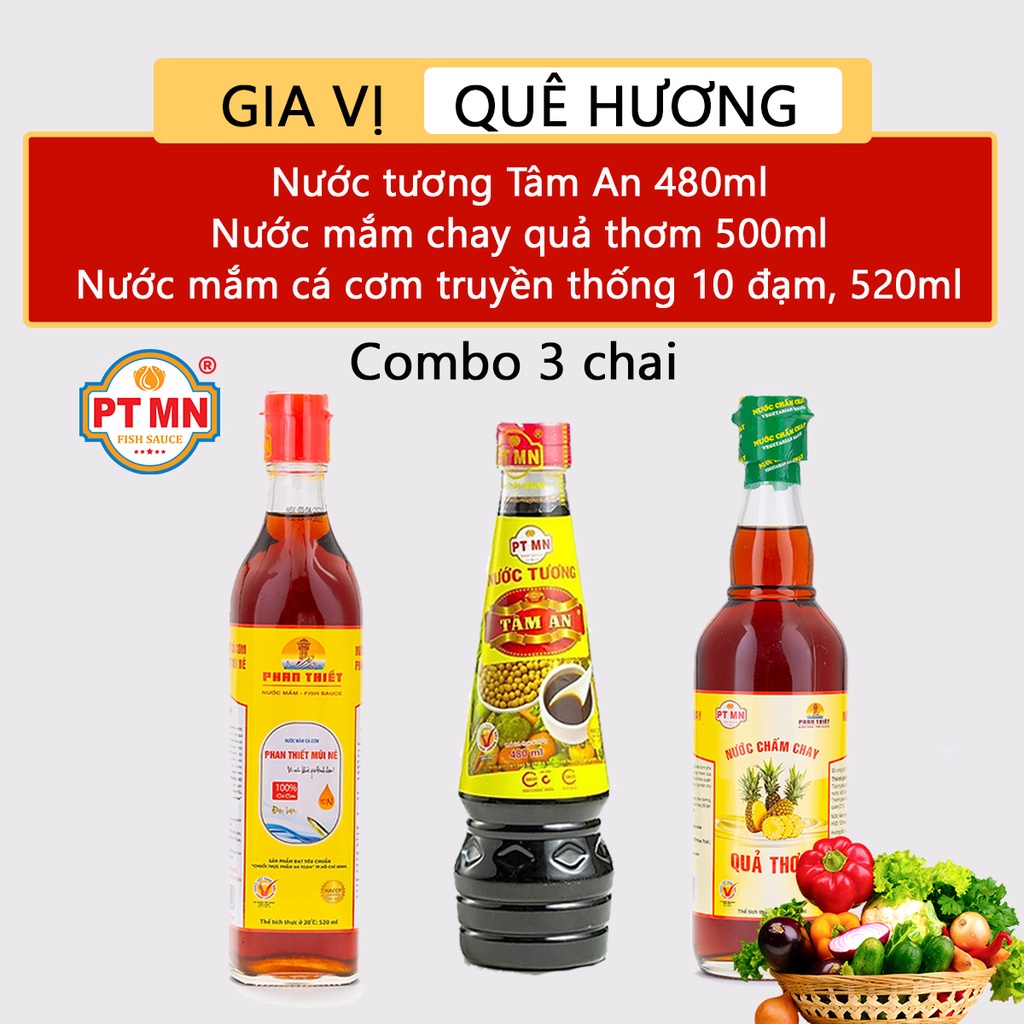Vegetarian Fish Sauce 500ml Aromatic Fruit, Soy Sauce 480ml And