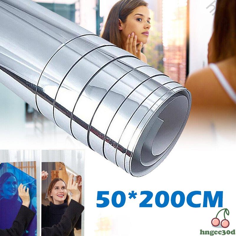Acrylic full body Mirror Selfadhesive Stickers 30CM Square Crystal