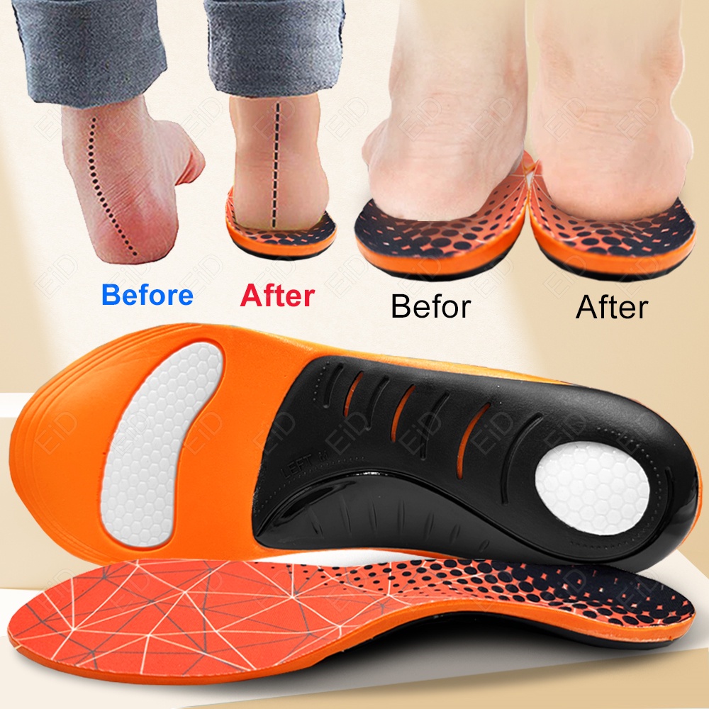 EiD Orthotics Flat Foot Health Orthopedic Insole Sole Pad Insert Arch ...