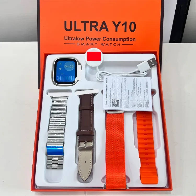 Ultra Y10 Smartwatch 4 in 1 Smartwatch Montre Relogio Reloj Inteligente  Wireless Charger series 8 watch call 49mm Smartwatch | Shopee Singapore