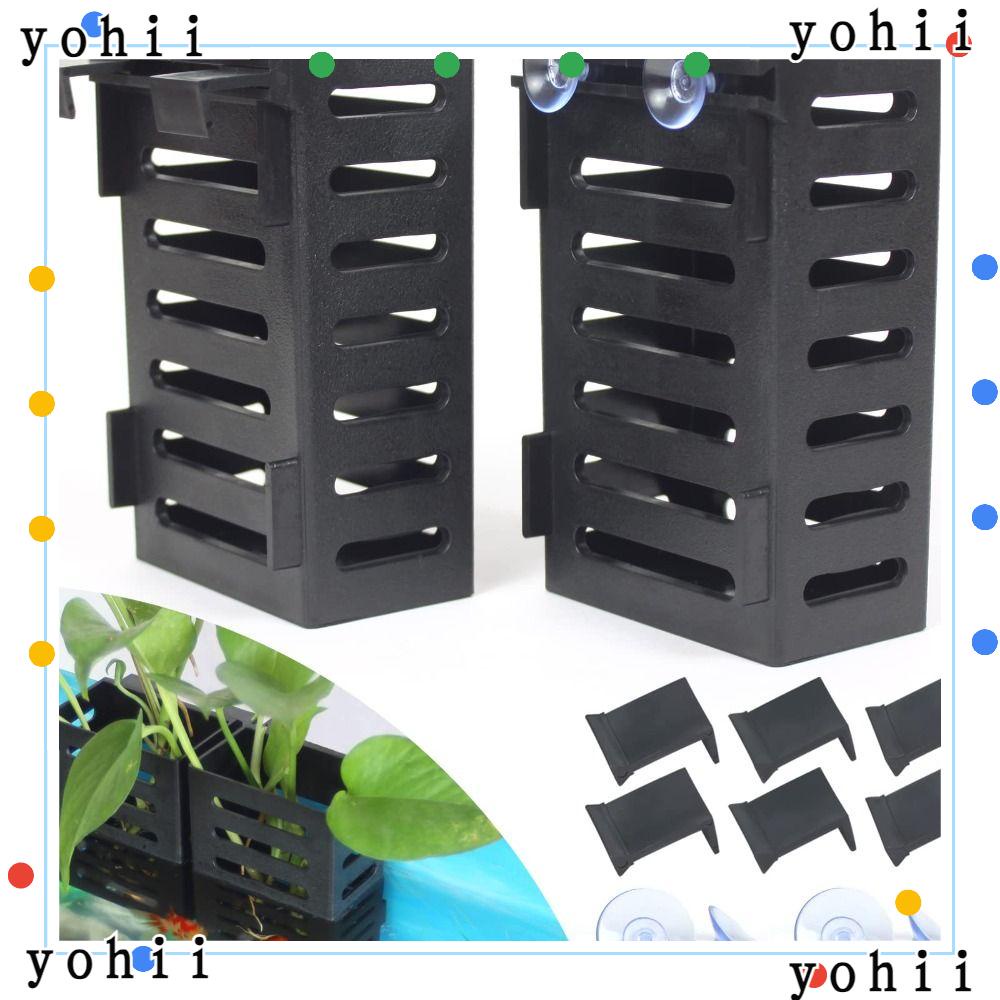YOHII Fish Tank Plant Cup, Glass Pot Water Plant Landscape Aquarium ...
