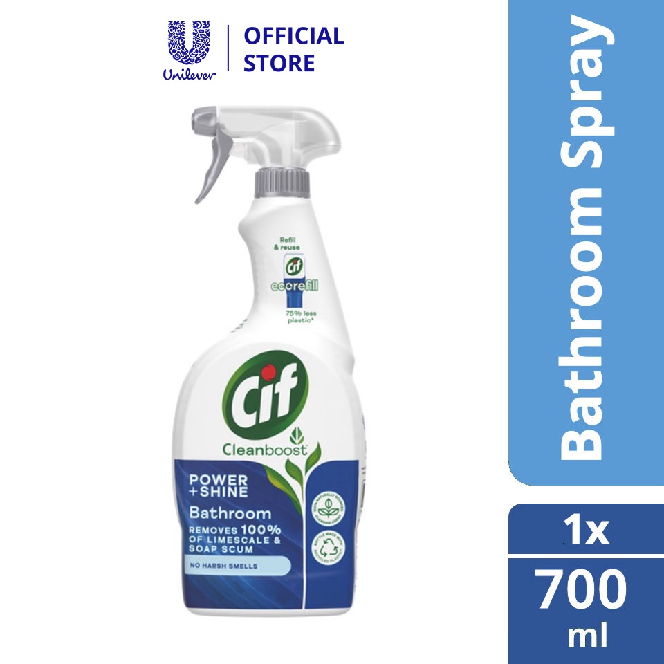 Cif Power and Shine Spray Bathroom 700ml Shopee Singapore
