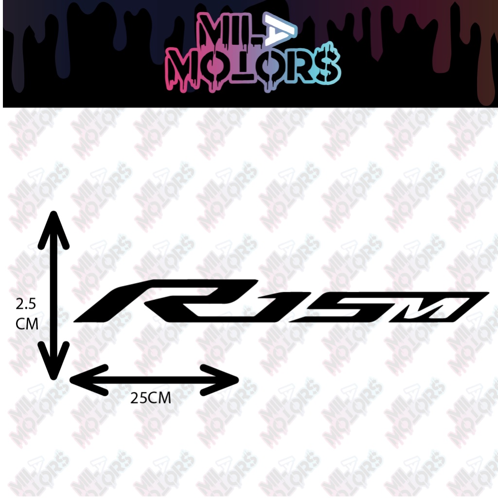 [SG] 1pc Motorbike Logo Sticker Decal Decorative Waterproof Yamaha R15M