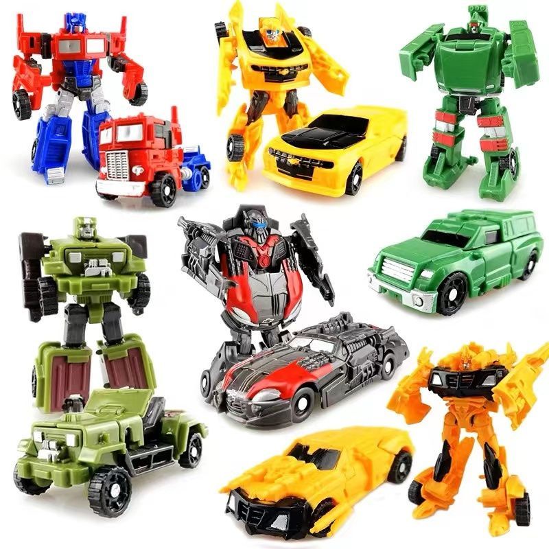 Children's Transformers toy mini bumblebee car robot full set model set for boys manual Shopee