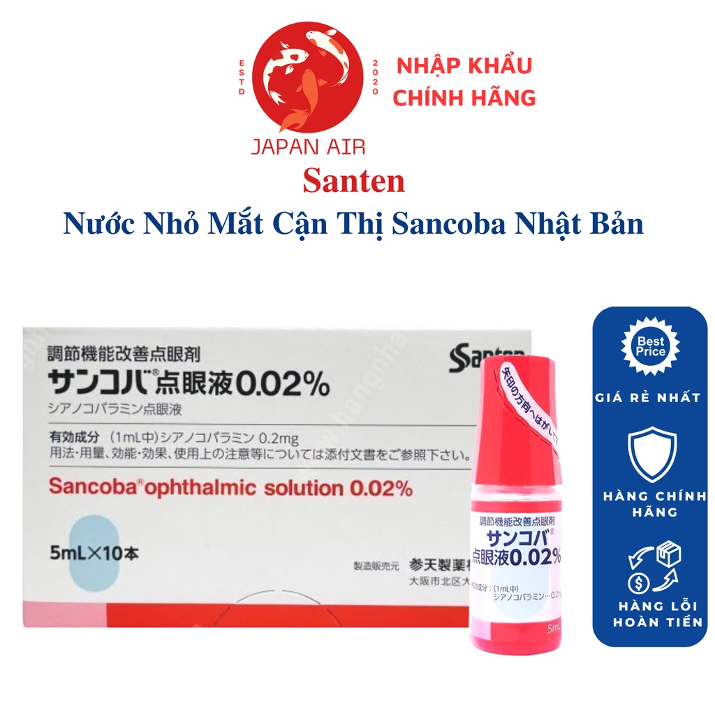Nearsighted Eye Drops Santen Sancoba Japan 5ml Shopee Singapore