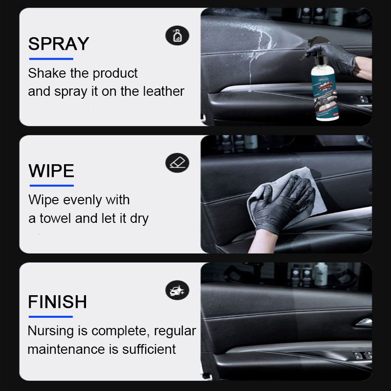 Product image SEAMETAL SEAMETAL 120ML Car Plastic Restore Agent Plastic Restorer Plastic Trim Refurbishment Nano Coating Spray Repair Kit Car Polish Wax Detailing Car Care Product Car Interior Exterior Plastic 8