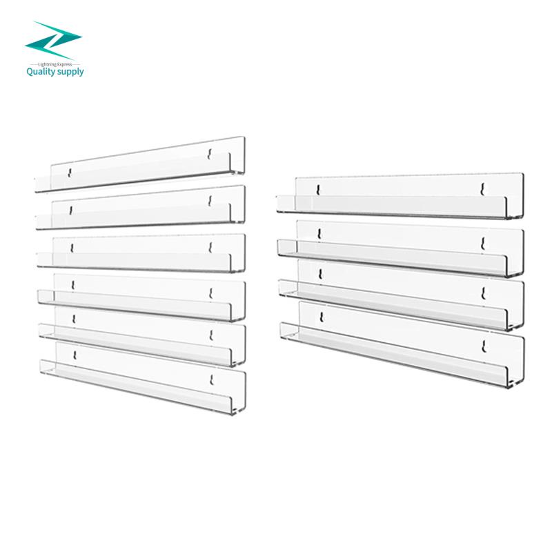 Acrylic Clear Floating Bookshelf,Invisible Wall Mounted Bookshelf,ern