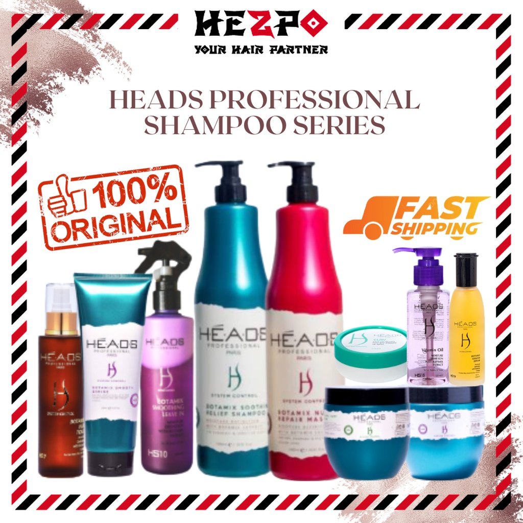 [HEADS] PROFESSIONAL PARIS SHAMPOO HAIRLOSS/DANDRUFF MASQUE FOR OILY