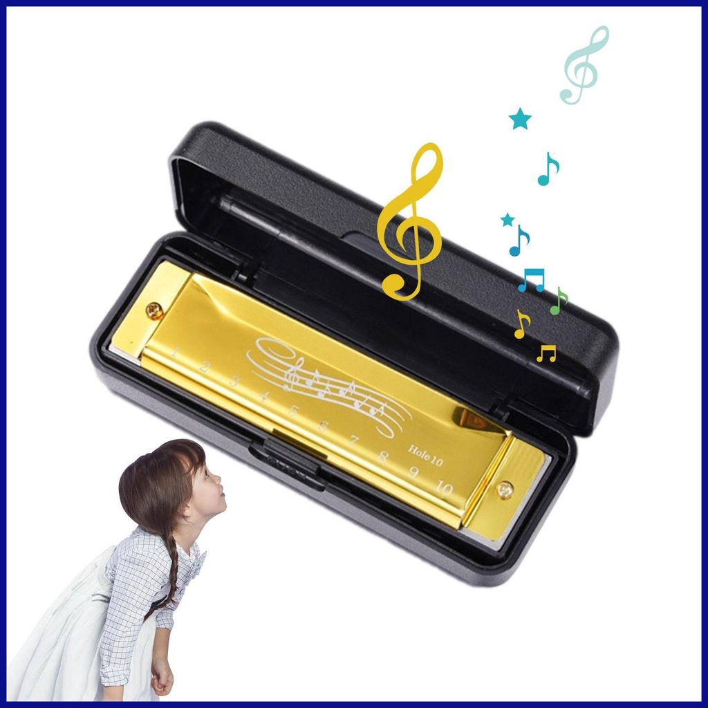 Toy Harmonica For Kids Mouth Organ Harp Blue Harmonica Preschool Toys