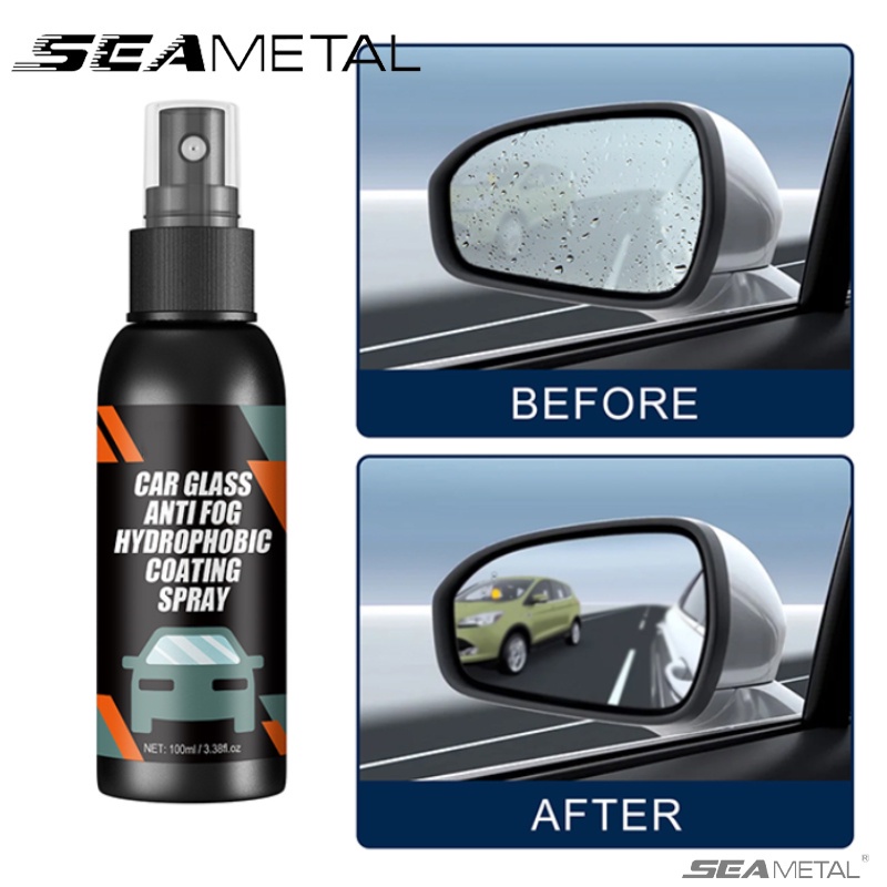 SEAMETAL 100ml Anti Fog Spray Car Defogger Glass Antifog Cleaner ...