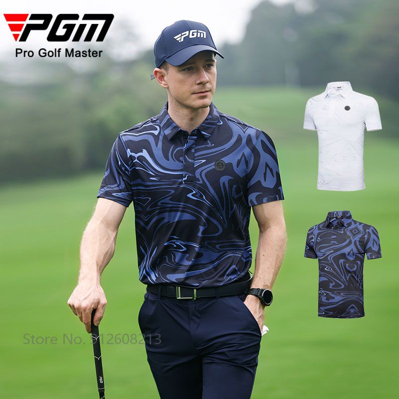 PGM Long Sleeve Men Golf Shirt Fit Sport Tops Man's Zipper