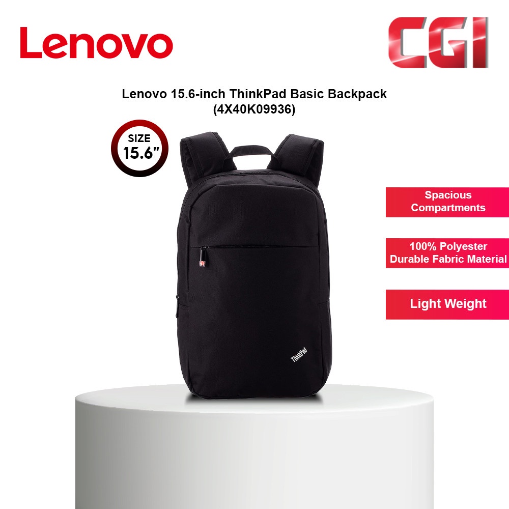Lenovo ThinkPad Basic Backpack 15.6 4X40K09936 Shopee Singapore