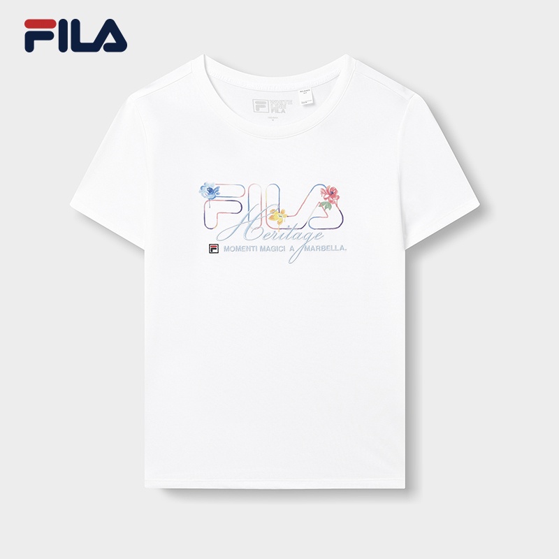 White fila tee sale