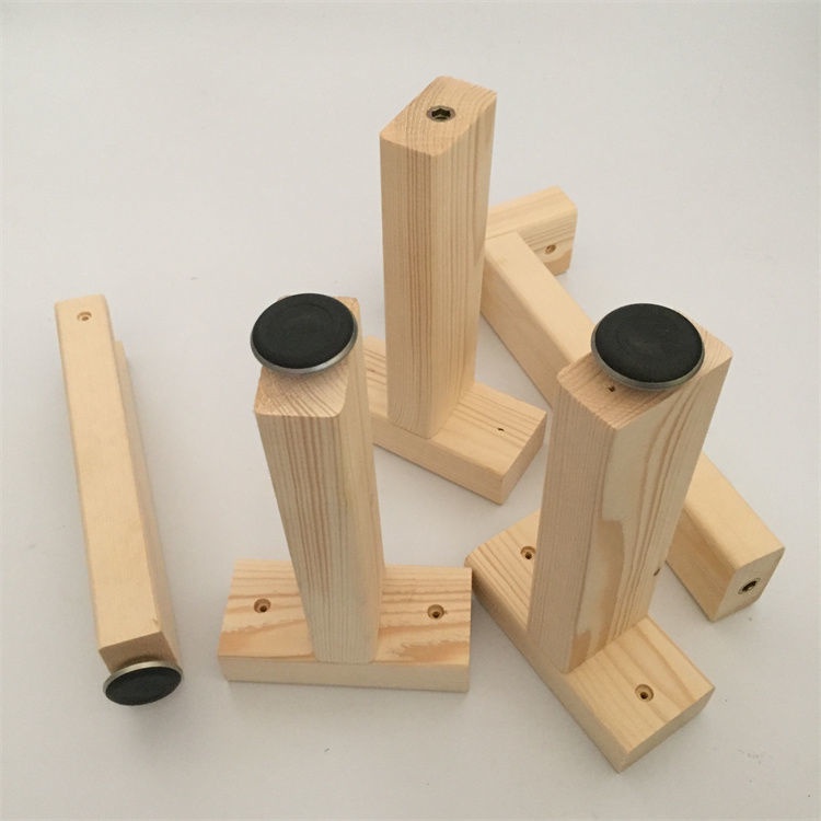 Bed Frame Beam Bed Bottom Support Solid Wood Keel plus Fixed Bed Foot