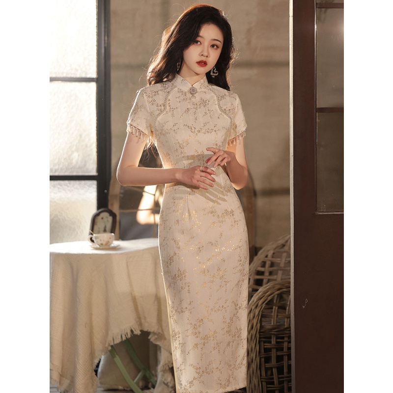 Women Sexy Evening Dress Chinese Traditional Cheongsam Summer