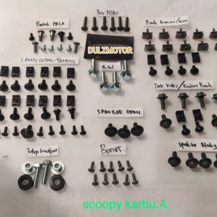 Fullset Bolts for Old Scoopy Carburetor Body | Shopee Singapore