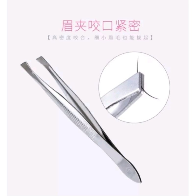 1PCS Pinset Uban Stainless Stell Pencabut Bulu Ketiak Pin Set Penjepit Rambut Jenggot A032 - Gambar 3