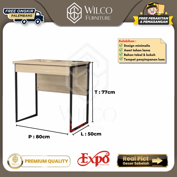 Expo SD8046 Study Table Iron Legs/Children's Study Table 80cm Shopee