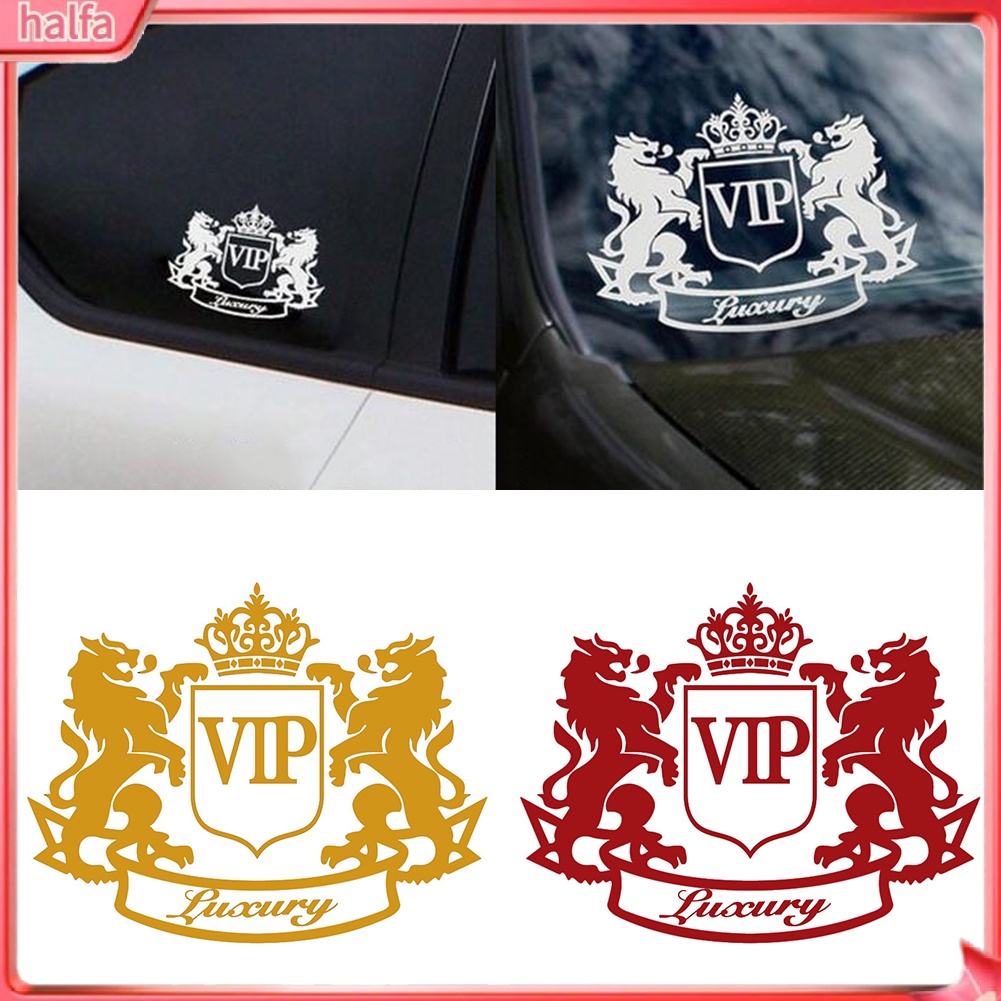 HALFA| Double Lion Crown VIP Letter Motorcycle Car Decoration ...