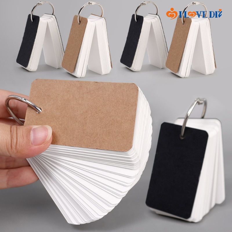 White Paper Notepads With Binder Binding Ring/ Portable Blank