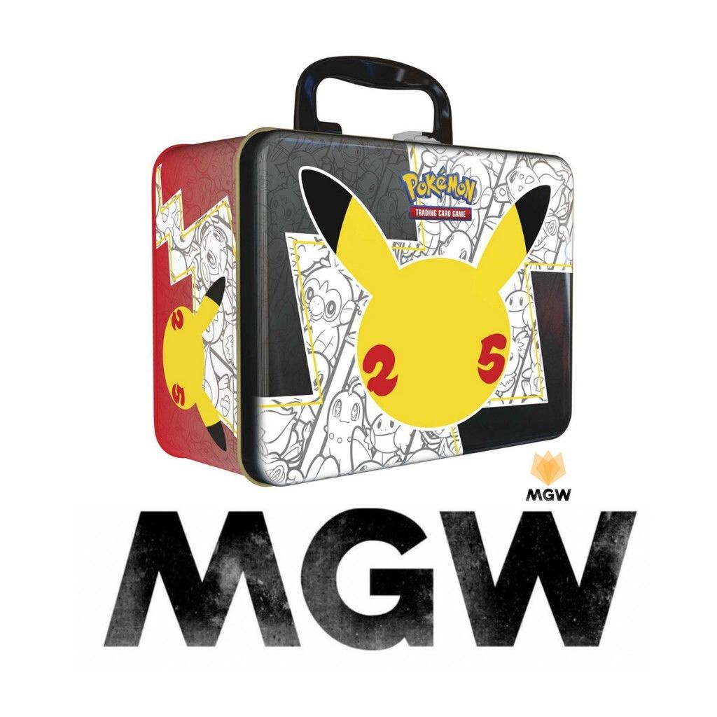 pokemon trading card game celebrations collector chest TCG 25th Anniversary Tin Ready To Ship Celebrations 4 Pokemon TCG: 25th Anniversary Celebrations