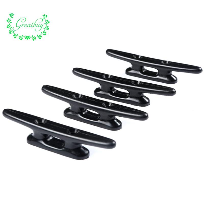 4Pack 4 Inch Black Boat Cleat Kayak Cleats Boat Dock Cleats Boat Kayak