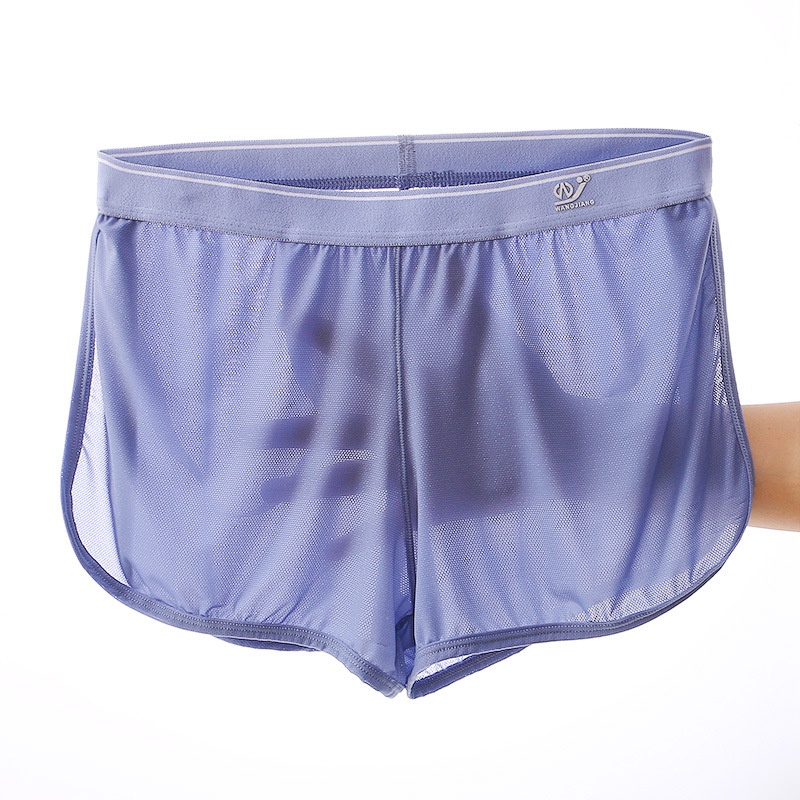 Cool and Breathable Men's Ice Silk Casual Shorts Open Side for Summer