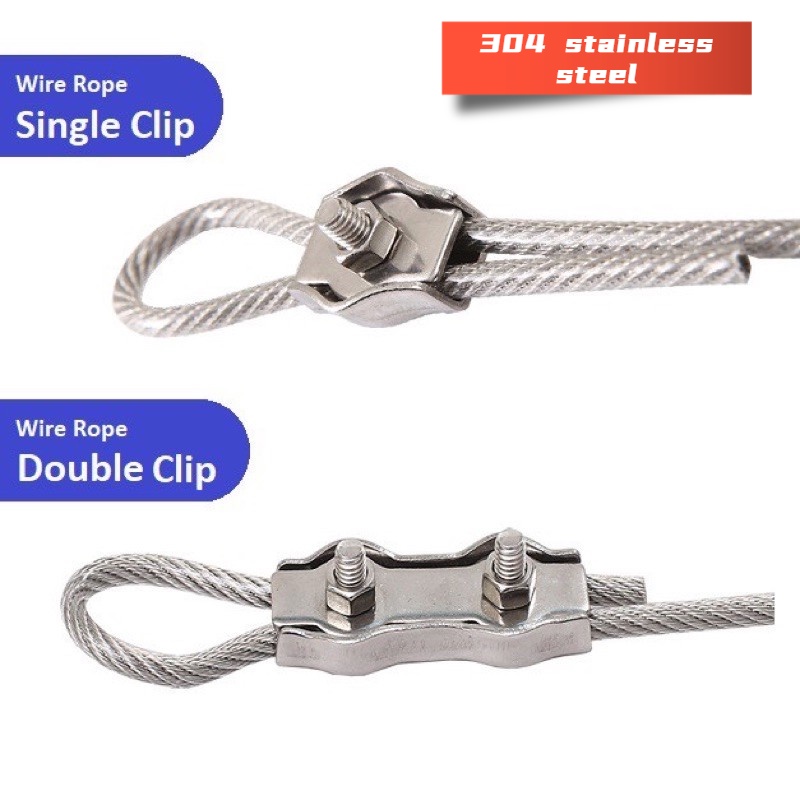 Clip Stainless Steel Wire Clip Clip wire rope clip wire rope clips M2 ...