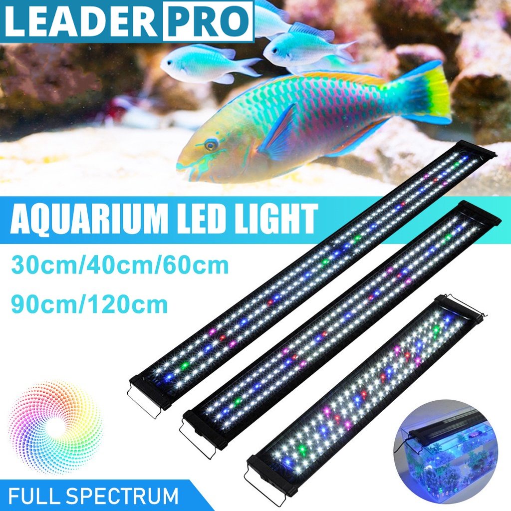 Blue/RGB 30/40/60/90/120CM Waterproof LED Aquarium Lights Fish Tank ...