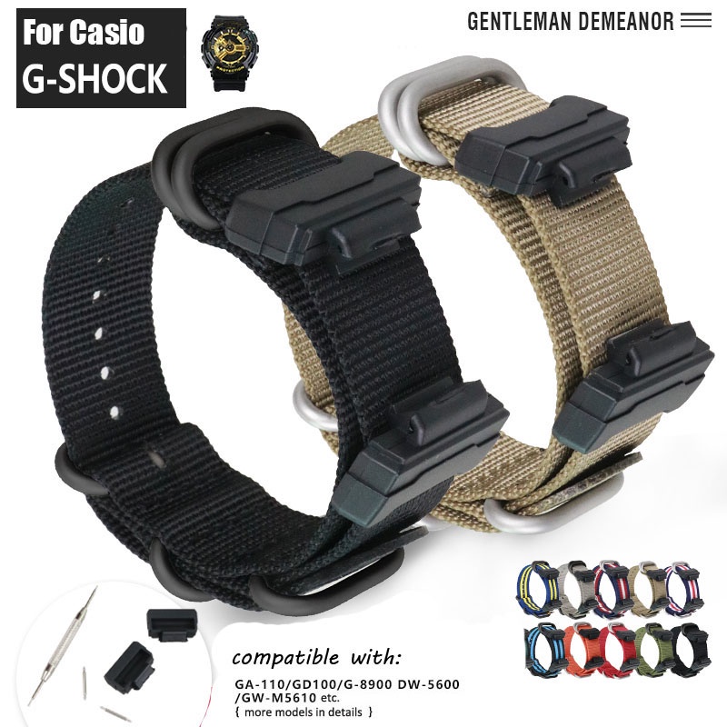 Casio g clearance shock fabric strap