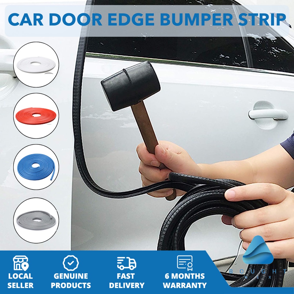 Car Door Edge Bumper Strip 5M U Sheped Built In Steel Plate Dustproof