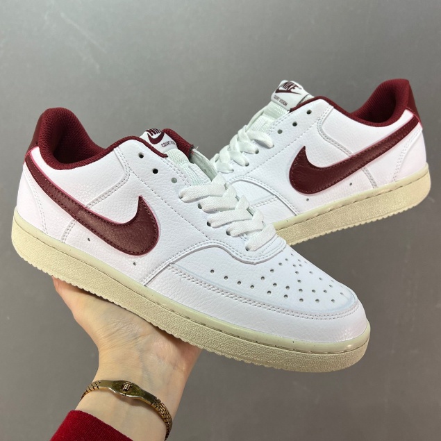 CT VISION LOW White and Red Low Permanent Permanent Leisure Sneakers