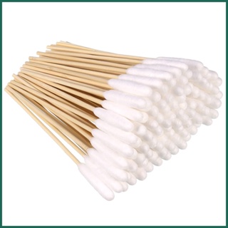 6 Inch Long Cotton Swabs,Large Cotton Buds with Bamboo Handle for Dogs  100pcs