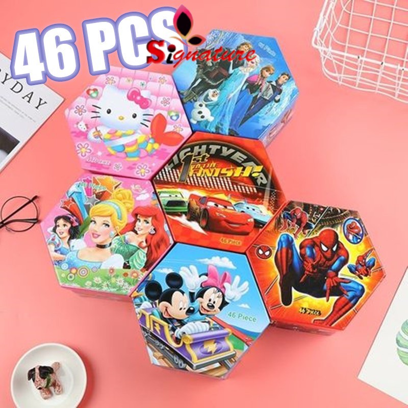 46 pcs Hexagon color pencil Stationary Crayon Pencil Color Marker ...