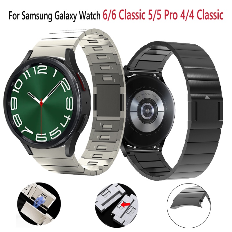 No Gaps Strap For Samsung Galaxy Watch 6 4 Classic 47mm 43mm Band Galaxy  Watch 5 Pro 45mm 6 5 4 44mm 40mm Stainless Steel Curved End Bracelet
