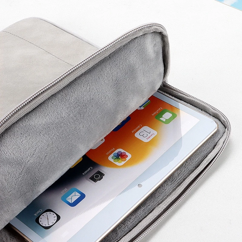 Tas Sleeve Ipad Bahan Leather Premium Soft Feel For Ipad Tablet Gen 6-10 Air Pro 11" Samsung S6 Lite A7 A8 Xiaomi Pad 5 6 Redmi 10.6 Huawei - Gambar 3