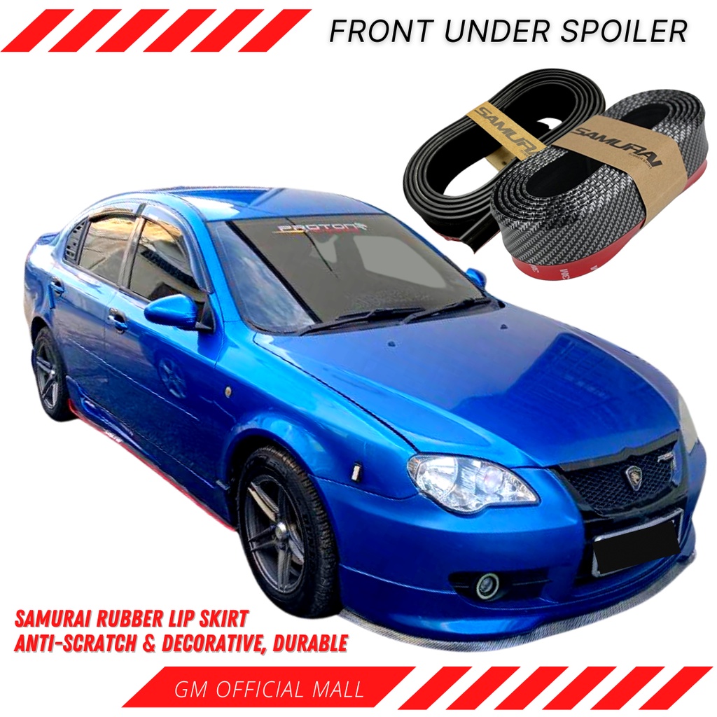 PROTON GEN2 Samurai Bumper Lip GEN2 BodyKit Car Rubber Skirting FRONT