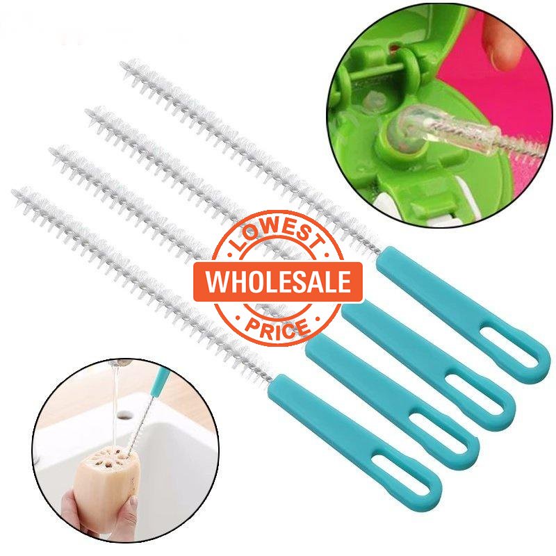 [ Wholesale ] Straw Brush Kit Straw Cleaner Nylon Stainless Steel Brush ...