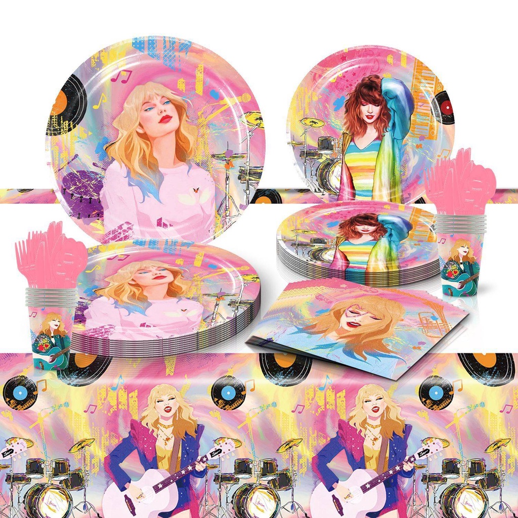 Taylor Swift Party decorations tablecloth Birthday set napkins