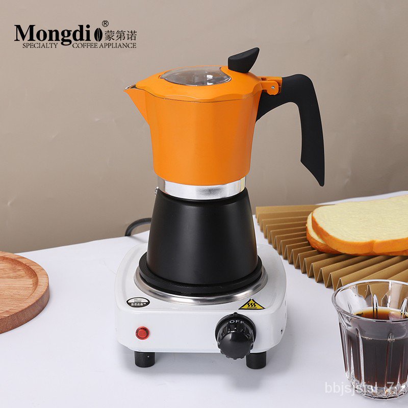 Mongdio Moka Pot Italian Coffee Maker Small Household Electric