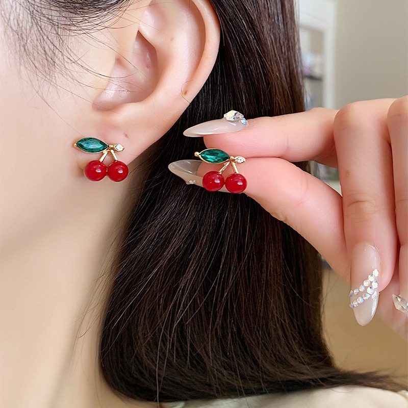 Red Cherry Earrings No Hole Ear Clips Fashion Clip Earring Without Piercing Minimalist Earrings Jewelry CEk716 Shopee Singapore