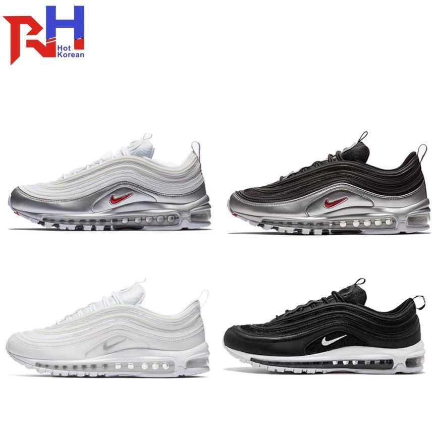 Nike 97 silver on sale white