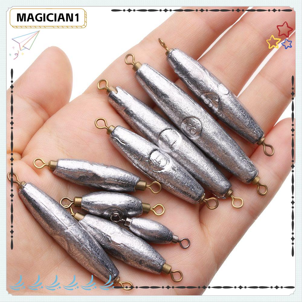 MAGIC 5pcs Hot Fishing Sinker Tackle Quick Release Casting Weights Lead  Sinkers Anti Dust American Swivel Durable Double ring High Quality Olive  Shaped