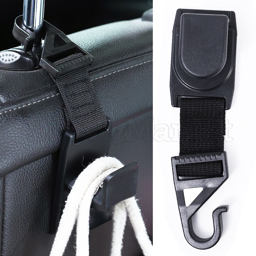 Car Storage Hooks For Kids Items Car Storage Accessories Twinhook Leather Car Headrest Hangers - 2/4 Pack Double Hook Organizers For Purses & Bags Seat Organizer Hooks Car Organizer Hook For Bags