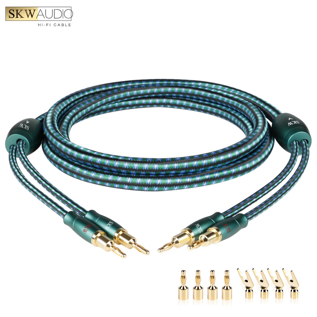 SKW OFC Conductor Speaker Audio Cable Speaker Wire for Amplifier