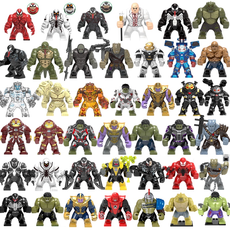 Venom Building Blocks Hulk Figures Killer Croc Toy figures | Shopee ...