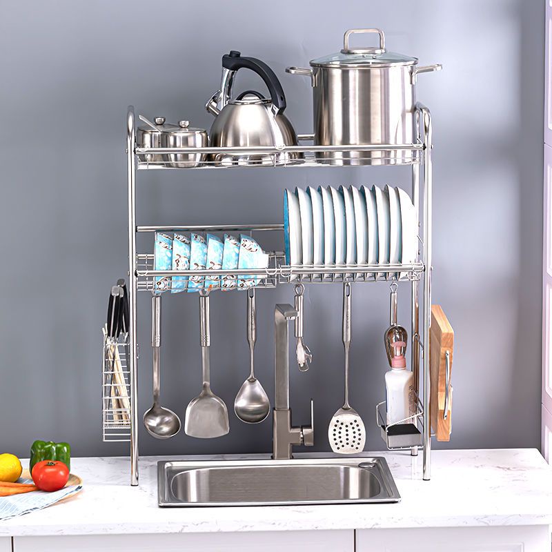 Kitchen Dish Rack Storage Rack Dish Rack Stainless Steel Sink Storage ...